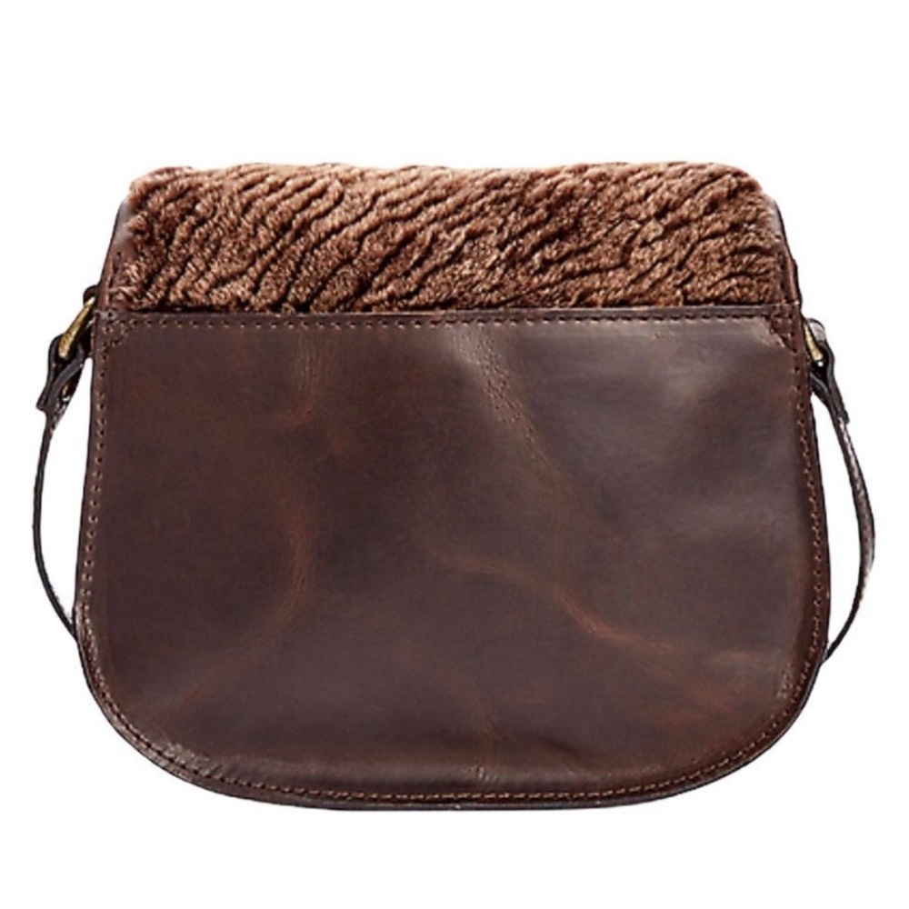Patricia Nash Laser Cut Sherpa Bag- brown - Picture 3 of 7